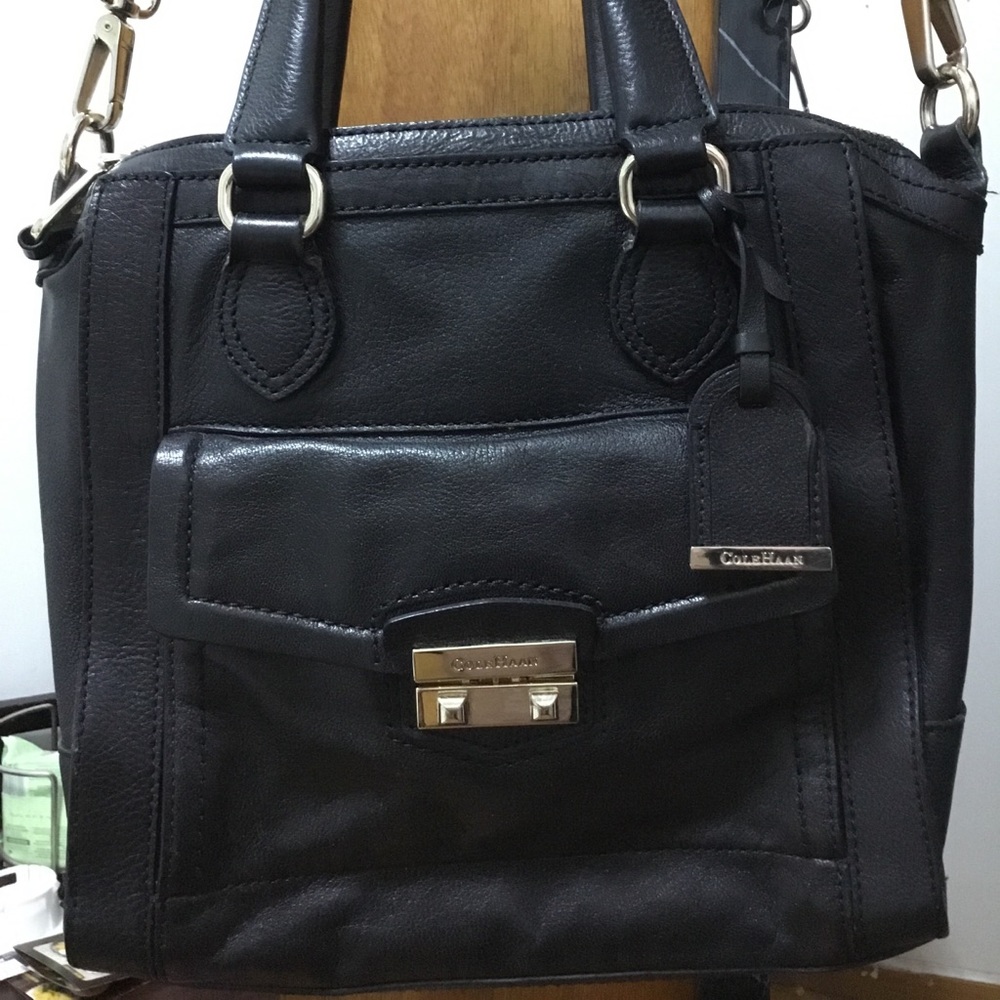Cole Haan black leather bag